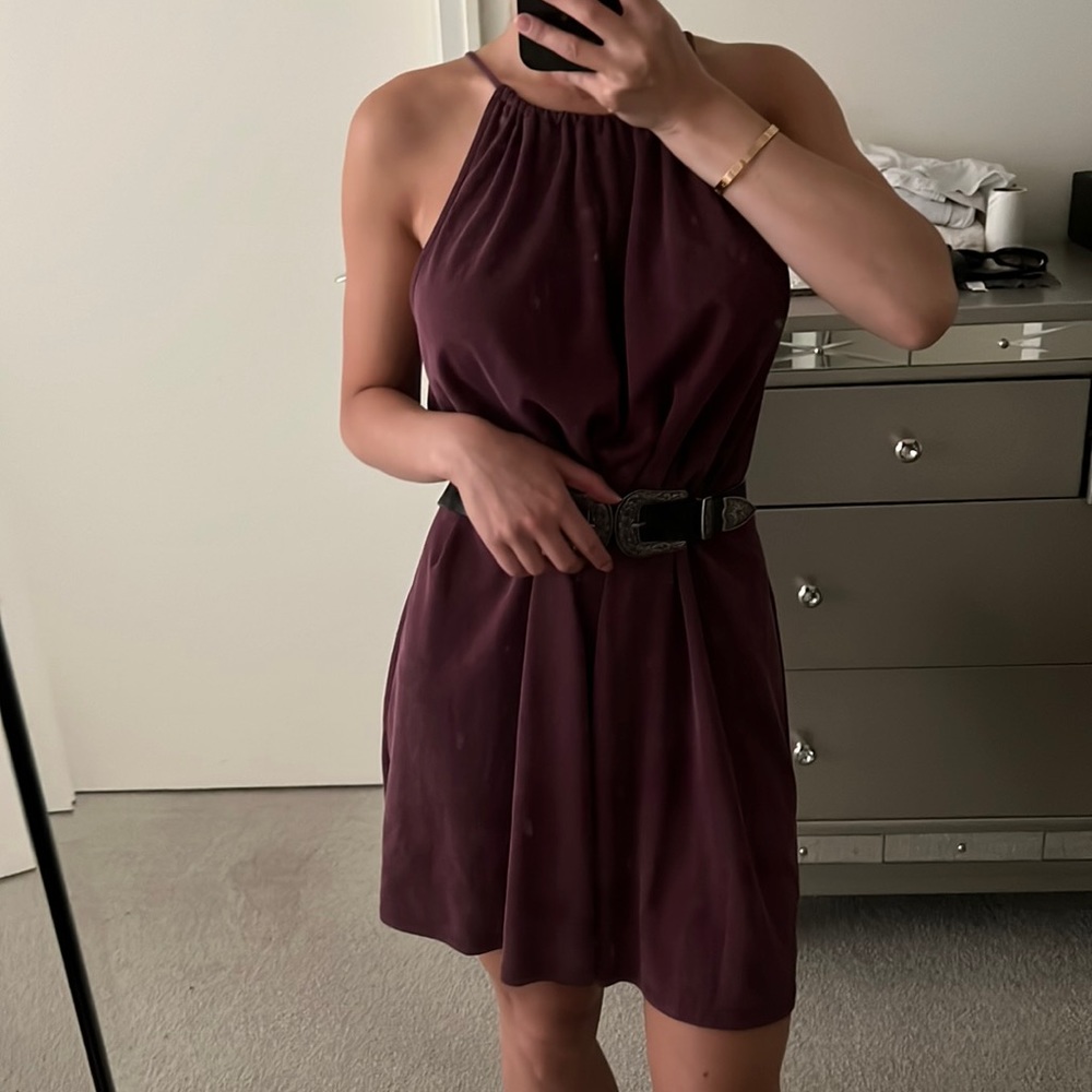 Urban outfitters plum mini dress